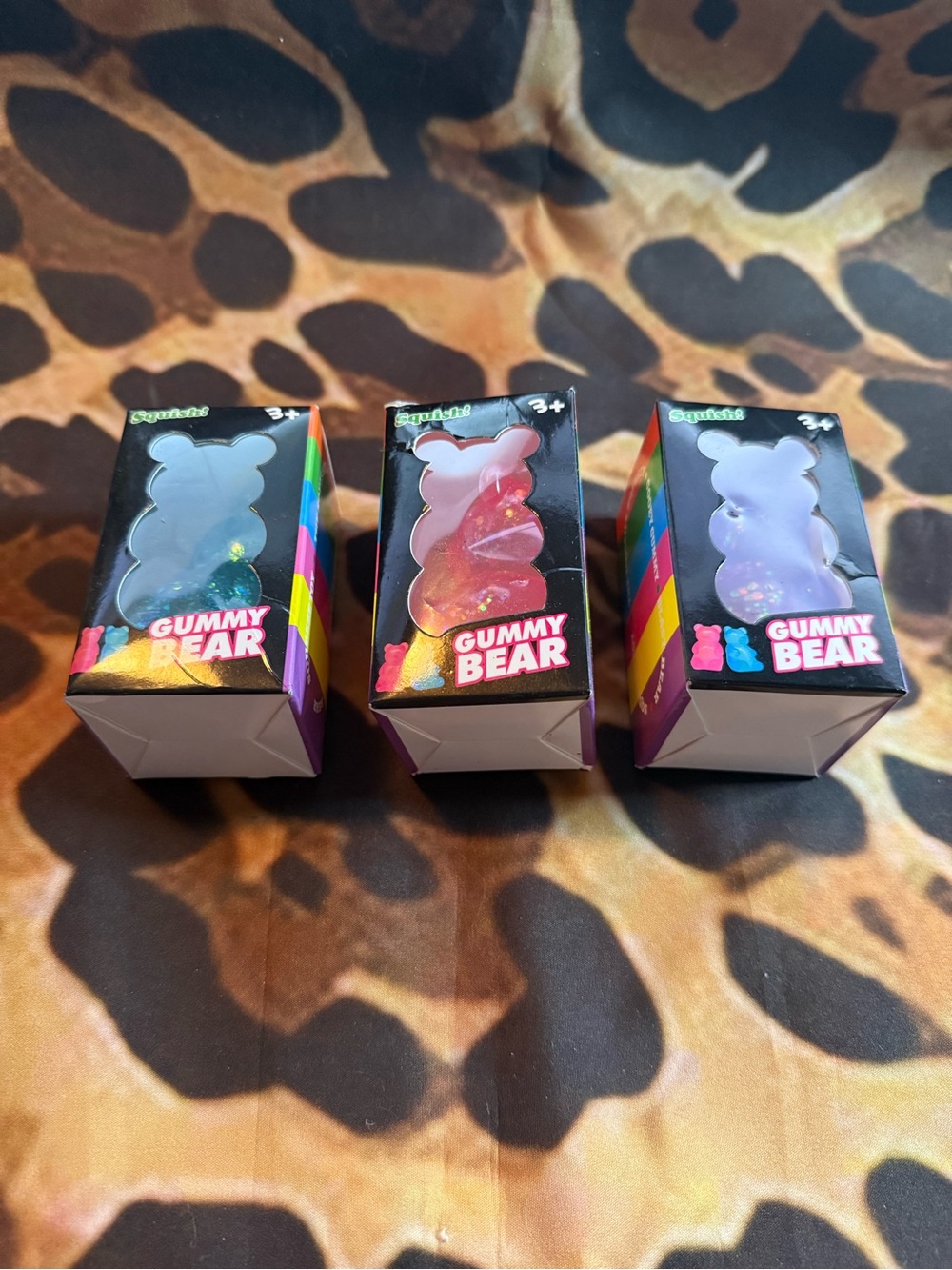 Gummy Bear Squish! - Purple, Pink, Blue- Pick One Color